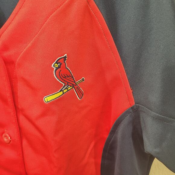 VTG Y2K Nike Cardinals Jersey Womens L Embroidered Button Up - Picture 3 of 7